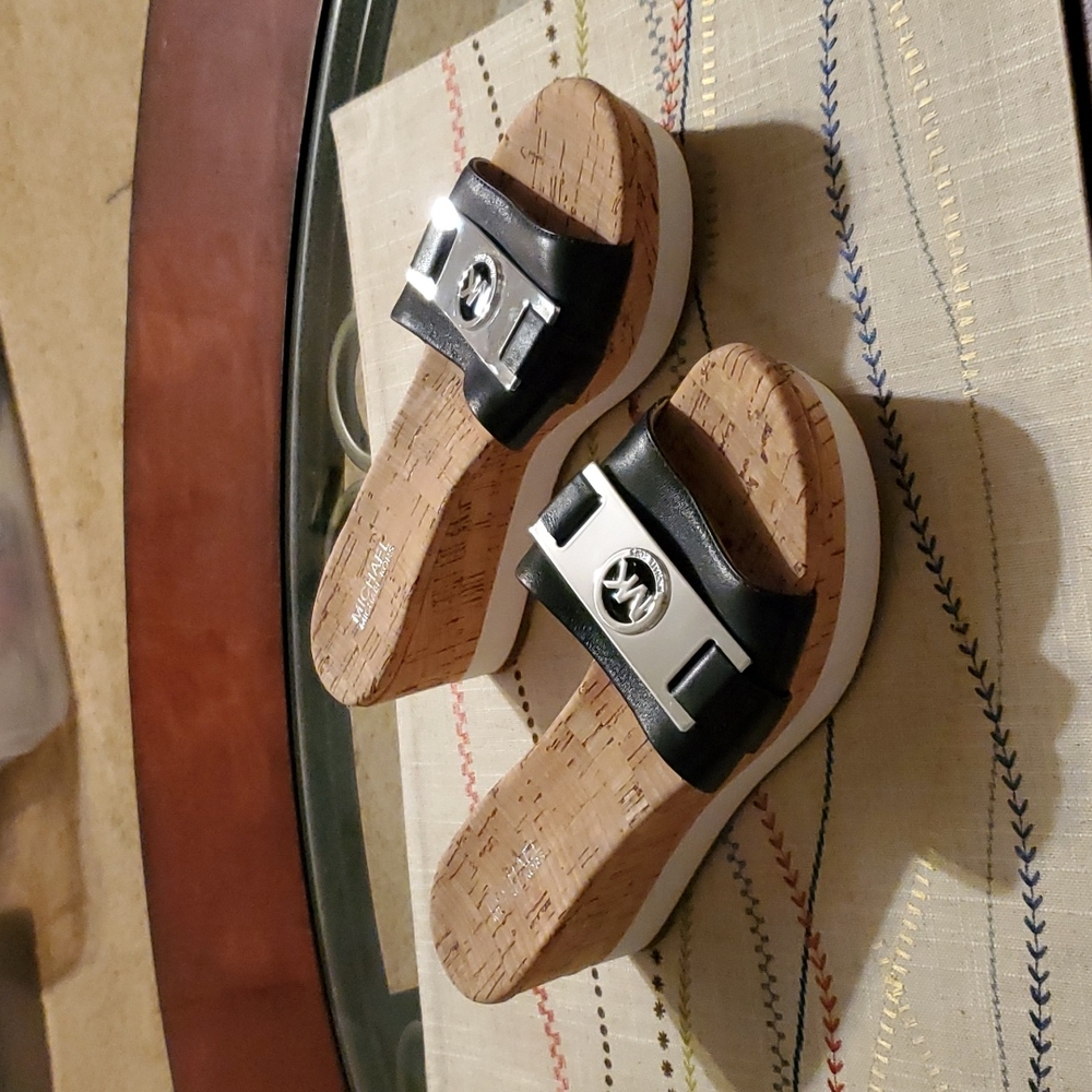 MK wedge sandal.